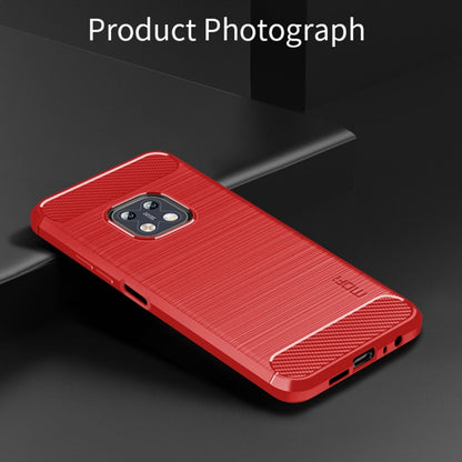 For Nokia XR20 MOFI Gentleness Series Brushed Texture Carbon Fiber Soft TPU Case(Red) - Nokia Cases by MOFI | Online Shopping South Africa | PMC Jewellery