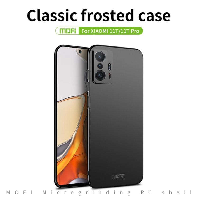 For Xiaomi Mi 11T / 11T Pro MOFI Frosted PC Ultra-thin Hard Phone Case(Gold) - Xiaomi Cases by MOFI | Online Shopping South Africa | PMC Jewellery