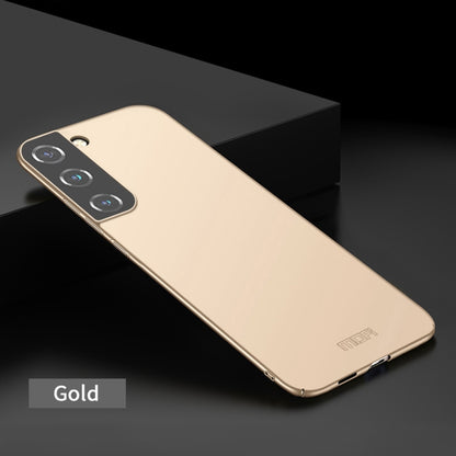 For Samsung Galaxy S22 5G MOFI Frosted PC Ultra-thin Hard Phone Case(Gold) - Galaxy S22 5G Cases by MOFI | Online Shopping South Africa | PMC Jewellery