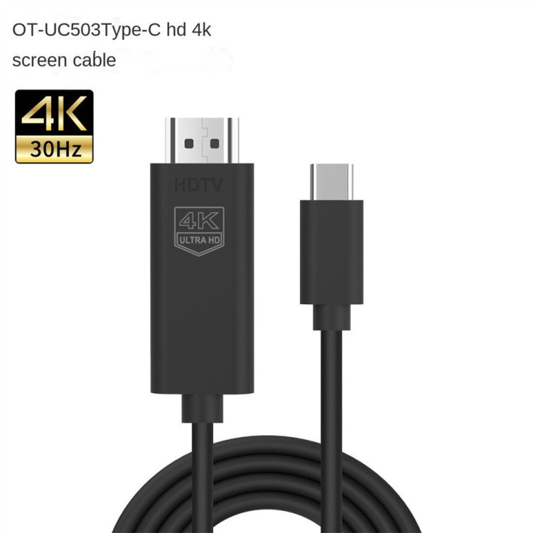 OT-UC503 4 KUSB Type C Male to HDMI Male Screen Cable - Cable by PMC Jewellery | Online Shopping South Africa | PMC Jewellery | Buy Now Pay Later Mobicred