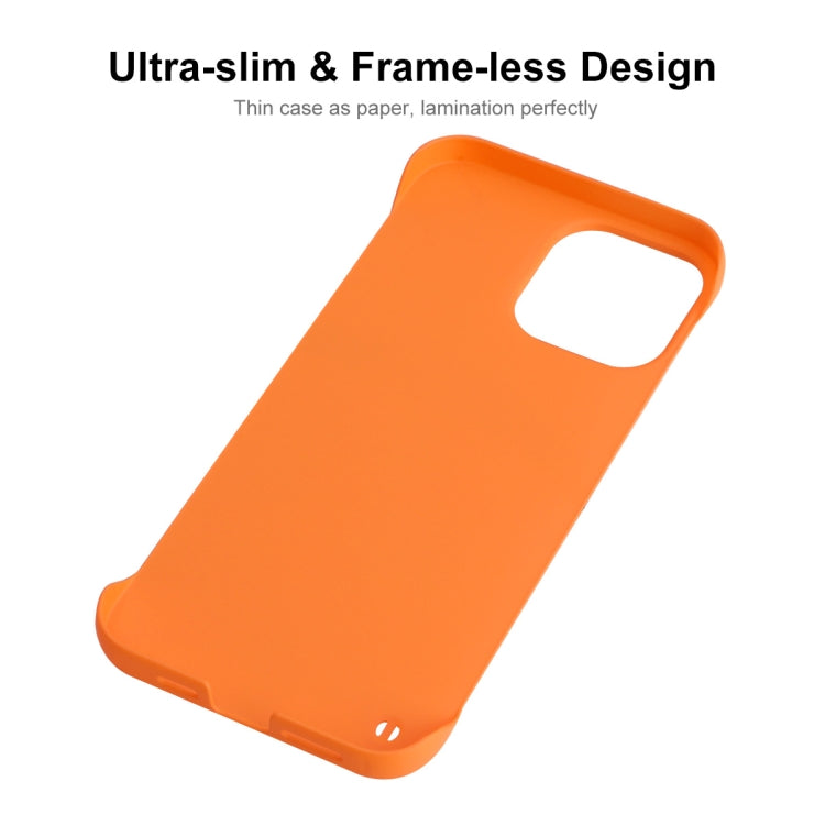 For iPhone 13 Pro ENKAY Matte Frameless Hard PC Case (Orange) - iPhone 13 Pro Cases by ENKAY | Online Shopping South Africa | PMC Jewellery | Buy Now Pay Later Mobicred