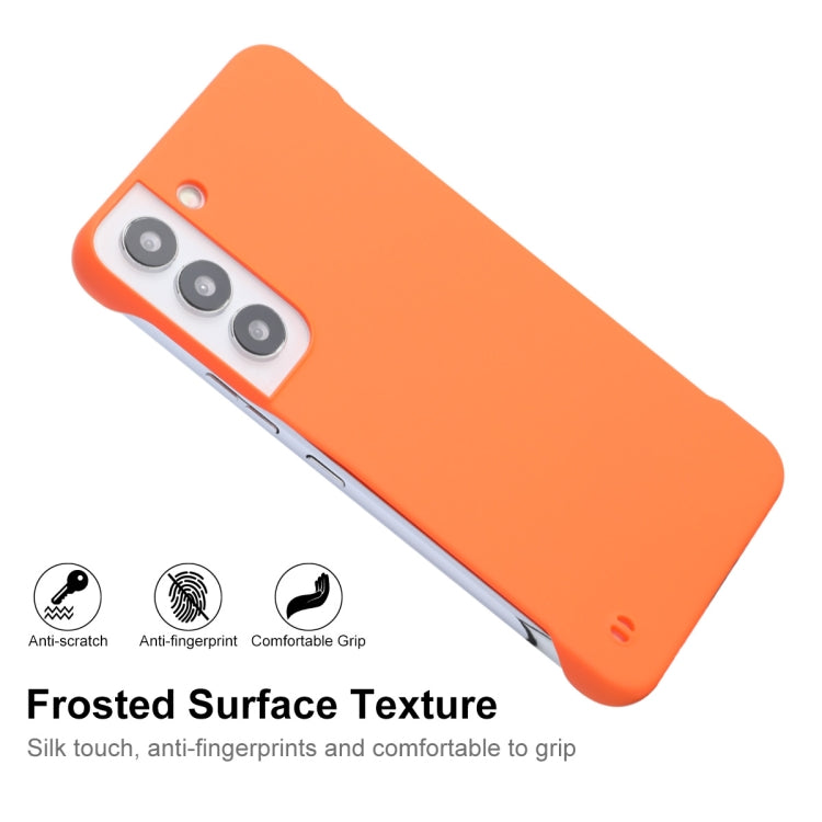 For Samsung Galaxy S22+ 5G ENKAY Matte Frameless Hard PC Case(Orange) - Galaxy S22+ 5G Cases by ENKAY | Online Shopping South Africa | PMC Jewellery | Buy Now Pay Later Mobicred