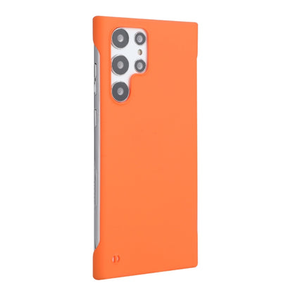 For Samsung Galaxy S22 Ultra 5G ENKAY Matte Frameless Hard PC Case(Orange) - Galaxy S22 Ultra 5G Cases by ENKAY | Online Shopping South Africa | PMC Jewellery | Buy Now Pay Later Mobicred