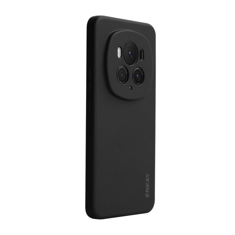 For Honor Magic6 Pro ENKAY Liquid Silicone Soft Shockproof Phone Case(Black) - Honor Cases by ENKAY | Online Shopping South Africa | PMC Jewellery | Buy Now Pay Later Mobicred