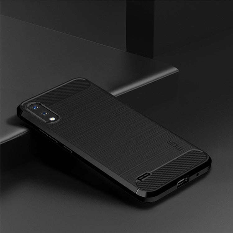 For LG K22 / K22 Plus MOFI Gentleness Brushed Carbon Fiber Soft TPU Case(Black) - LG by MOFI | Online Shopping South Africa | PMC Jewellery