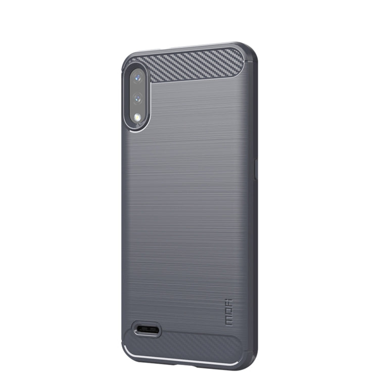 For LG K22 / K22 Plus MOFI Gentleness Brushed Carbon Fiber Soft TPU Case(Gray) - LG by MOFI | Online Shopping South Africa | PMC Jewellery