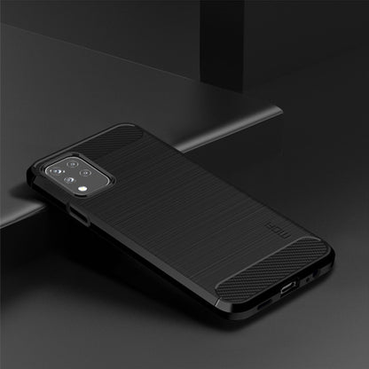 For LG K42 MOFI Gentleness Brushed Carbon Fiber Soft TPU Case(Black) - LG by MOFI | Online Shopping South Africa | PMC Jewellery