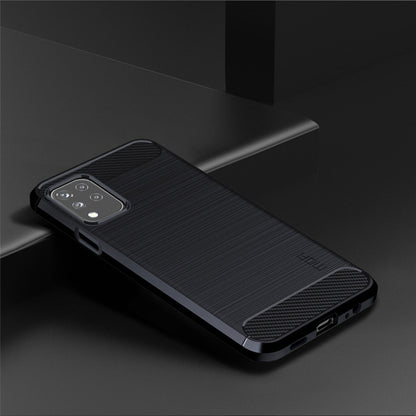 For LG K42 MOFI Gentleness Brushed Carbon Fiber Soft TPU Case(Blue) - LG by MOFI | Online Shopping South Africa | PMC Jewellery