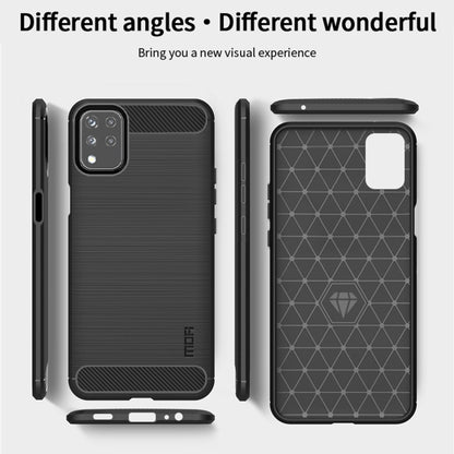 For LG K42 MOFI Gentleness Brushed Carbon Fiber Soft TPU Case(Red) - LG by MOFI | Online Shopping South Africa | PMC Jewellery