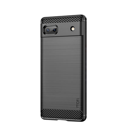 For Google Pixel 6A MOFI Gentleness Brushed Carbon Fiber Soft TPU Case(Black) - Google Cases by MOFI | Online Shopping South Africa | PMC Jewellery