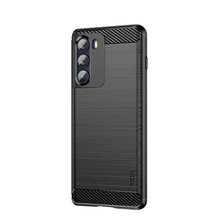 For Motorola Moto G200 5G / Edge S30 MOFI Gentleness Brushed Carbon Fiber Soft TPU Case(Black) - Motorola Cases by MOFI | Online Shopping South Africa | PMC Jewellery