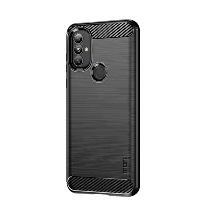 For Motorola Moto G Power 2022 MOFI Gentleness Brushed Carbon Fiber Soft TPU Case(Black) - Motorola Cases by MOFI | Online Shopping South Africa | PMC Jewellery