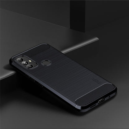 For Motorola Moto G Power 2022 MOFI Gentleness Brushed Carbon Fiber Soft TPU Case(Blue) - Motorola Cases by MOFI | Online Shopping South Africa | PMC Jewellery