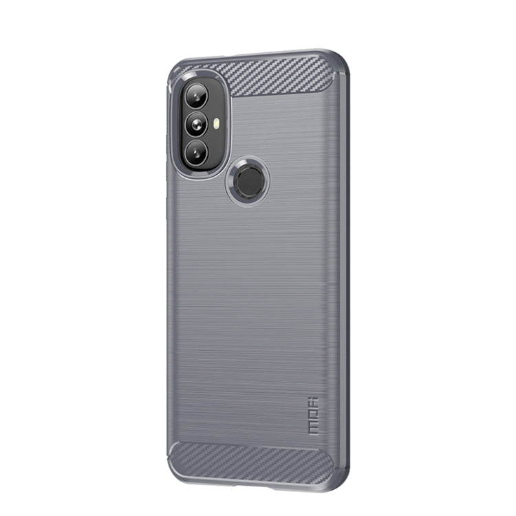 For Motorola Moto G Power 2022 MOFI Gentleness Brushed Carbon Fiber Soft TPU Case(Gray) - Motorola Cases by MOFI | Online Shopping South Africa | PMC Jewellery