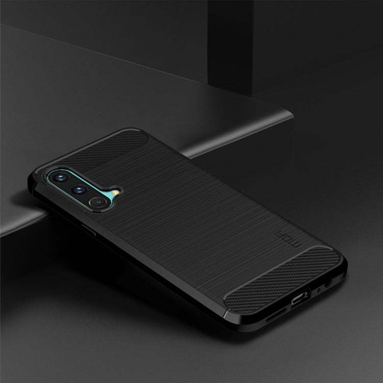 For OnePlus Nord CE 5G MOFI Gentleness Brushed Carbon Fiber Soft TPU Case(Black) - OnePlus Cases by MOFI | Online Shopping South Africa | PMC Jewellery