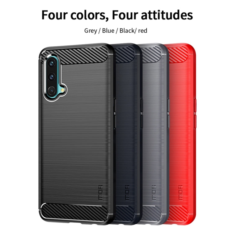 For OnePlus Nord CE 5G MOFI Gentleness Brushed Carbon Fiber Soft TPU Case(Black) - OnePlus Cases by MOFI | Online Shopping South Africa | PMC Jewellery