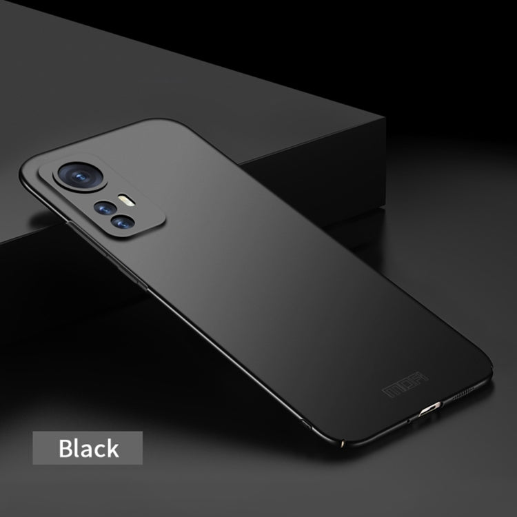 For Xiaomi 12 / 12X MOFI Frosted PC Ultra-thin Hard Phone Case(Black) - Xiaomi Cases by MOFI | Online Shopping South Africa | PMC Jewellery