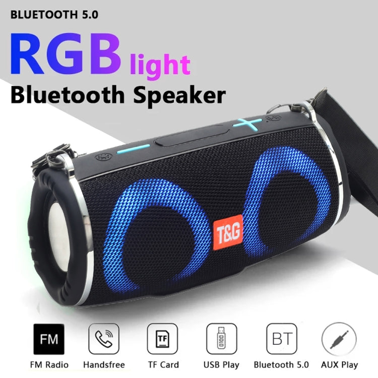 T&G TG642 RGB Light Waterproof  Portable Bluetooth Speaker Support FM / TF Card(Camouflage) - Desktop Speaker by T&G | Online Shopping South Africa | PMC Jewellery | Buy Now Pay Later Mobicred