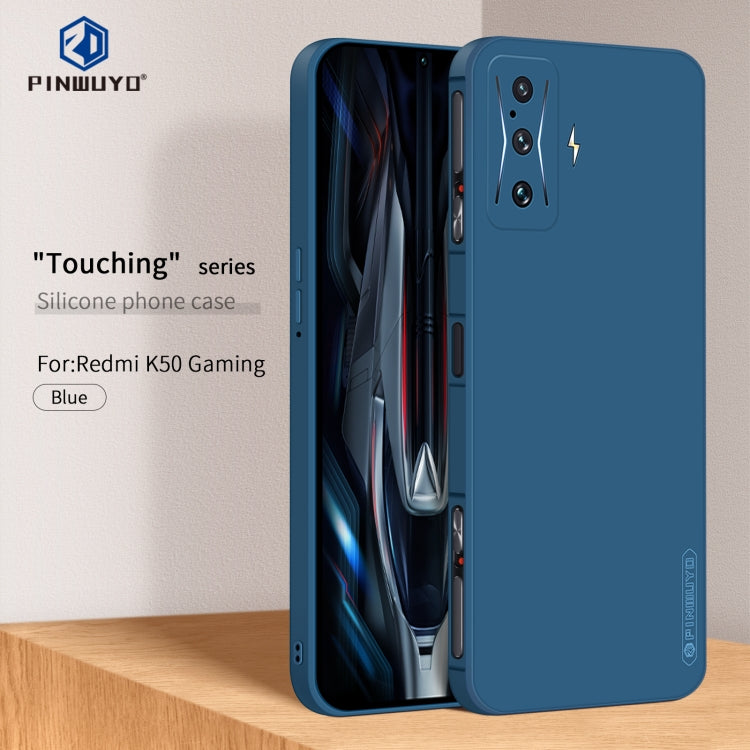 For Xiaomi Redmi K50 Gaming PINWUYO Sense Series Liquid Silicone TPU Phone Case(Blue) - More Brand by PINWUYO | Online Shopping South Africa | PMC Jewellery | Buy Now Pay Later Mobicred