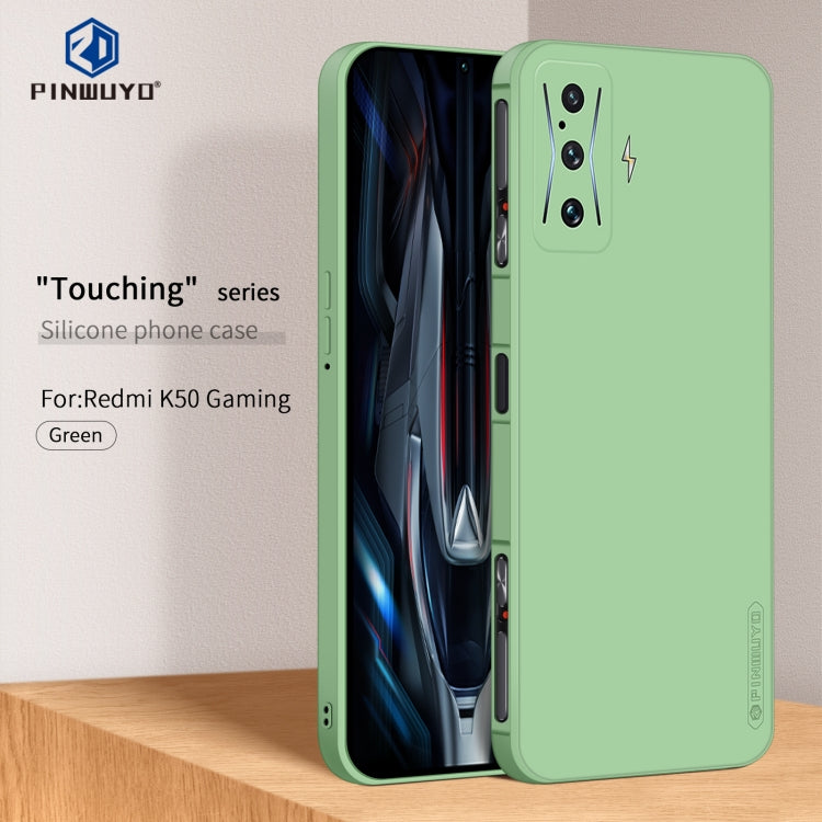 For Xiaomi Redmi K50 Gaming PINWUYO Sense Series Liquid Silicone TPU Phone Case(Green) - More Brand by PINWUYO | Online Shopping South Africa | PMC Jewellery | Buy Now Pay Later Mobicred