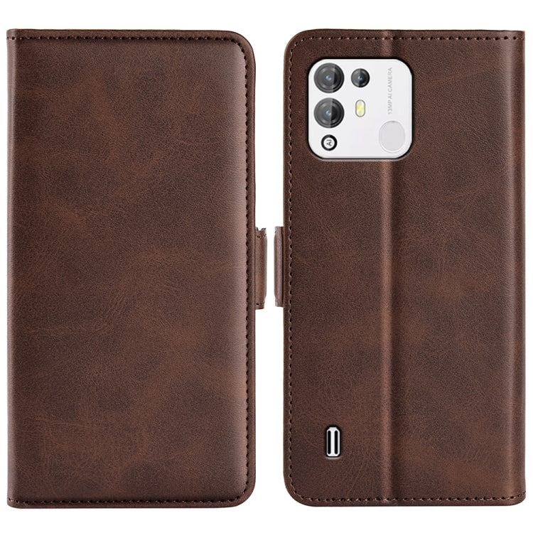 For Blackview A55 Pro Dual-side Magnetic Buckle Leather Phone Case(Brown) - More Brand by PMC Jewellery | Online Shopping South Africa | PMC Jewellery | Buy Now Pay Later Mobicred