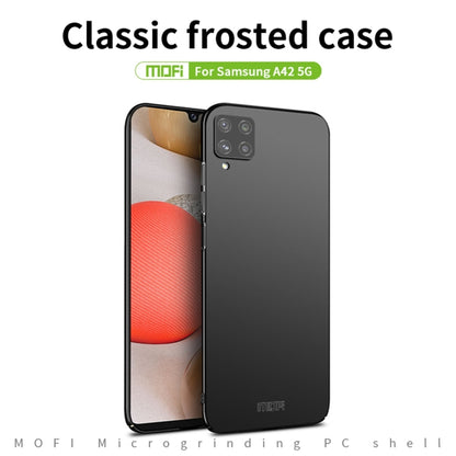 For Samsung Galaxy A42 5G / M42 5G MOFI Frosted PC Ultra-thin Hard Phone Case(Blue) - Galaxy Phone Cases by MOFI | Online Shopping South Africa | PMC Jewellery