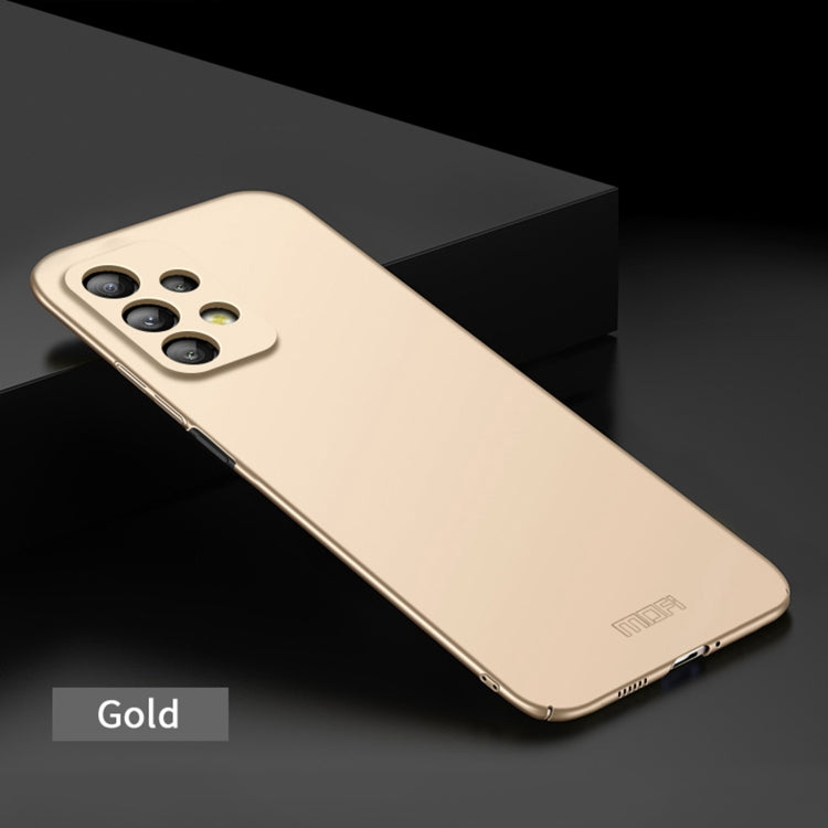 For Samsung Galaxy A73 5G MOFI Frosted PC Ultra-thin Hard Phone Case(Gold) - Galaxy Phone Cases by MOFI | Online Shopping South Africa | PMC Jewellery