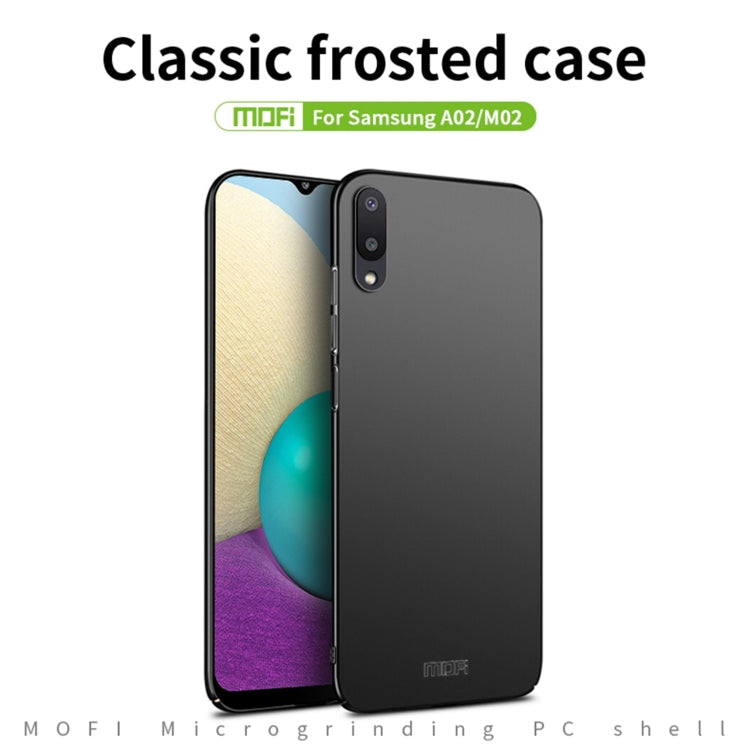 For Samsung Galaxy A02 / M02 MOFI Frosted PC Ultra-thin Hard Phone Case(Blue) - Galaxy Phone Cases by MOFI | Online Shopping South Africa | PMC Jewellery