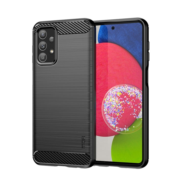 For Samsung Galaxy A23 / M23 / F23 MOFI Gentleness Series Brushed Texture Carbon Fiber Soft TPU Case(Black) - Galaxy Phone Cases by MOFI | Online Shopping South Africa | PMC Jewellery