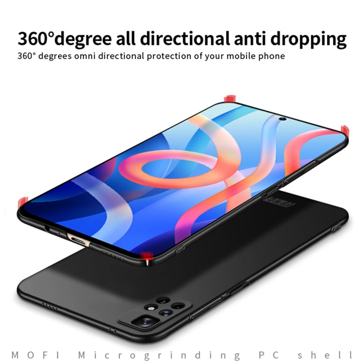 For Redmi Note 11 5G / Note11S 5G / Poco M4 Pro 5G MOFI Frosted PC Ultra-thin Hard  Phone Case(Black) - Xiaomi Cases by MOFI | Online Shopping South Africa | PMC Jewellery