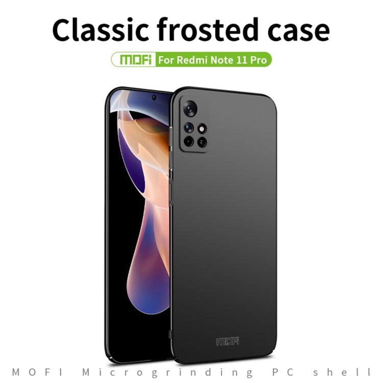 For Xiaomi Redmi Note 11 Pro 5G / Note 11 Pro+ 5G MOFI Frosted PC Ultra-thin Hard  Phone Case(Red) - Xiaomi Cases by MOFI | Online Shopping South Africa | PMC Jewellery