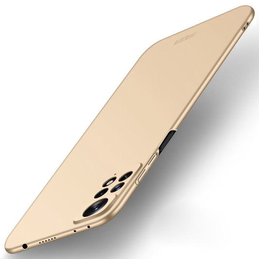 For Xiaomi Redmi Note 11 Global MOFI Frosted PC Ultra-thin Hard  Phone Case(Gold) - Xiaomi Cases by MOFI | Online Shopping South Africa | PMC Jewellery