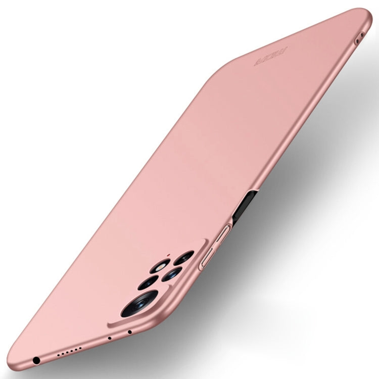 For Xiaomi Redmi Note 11 Global MOFI Frosted PC Ultra-thin Hard  Phone Case(Rose Gold) - Xiaomi Cases by MOFI | Online Shopping South Africa | PMC Jewellery