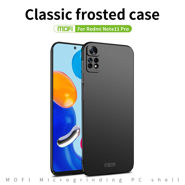 For Xiaomi Redmi Note 11 Pro Global MOFI Frosted PC Ultra-thin Hard  Phone Case(Black) - Xiaomi Cases by MOFI | Online Shopping South Africa | PMC Jewellery