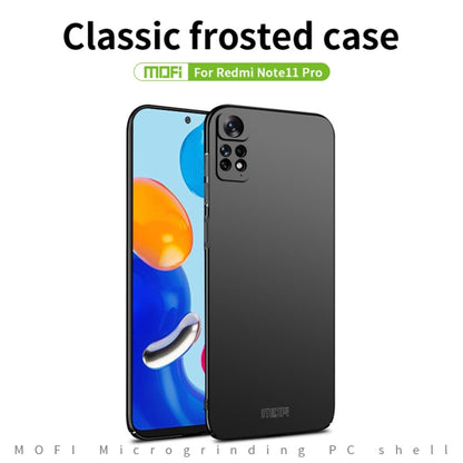 For Xiaomi Redmi Note 11 Pro Global MOFI Frosted PC Ultra-thin Hard  Phone Case(Blue) - Xiaomi Cases by MOFI | Online Shopping South Africa | PMC Jewellery