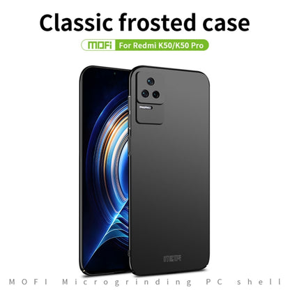 For Xiaomi Redmi K50 / K50 Pro MOFI Frosted PC Ultra-thin Hard  Phone Case(Red) - Xiaomi Cases by MOFI | Online Shopping South Africa | PMC Jewellery