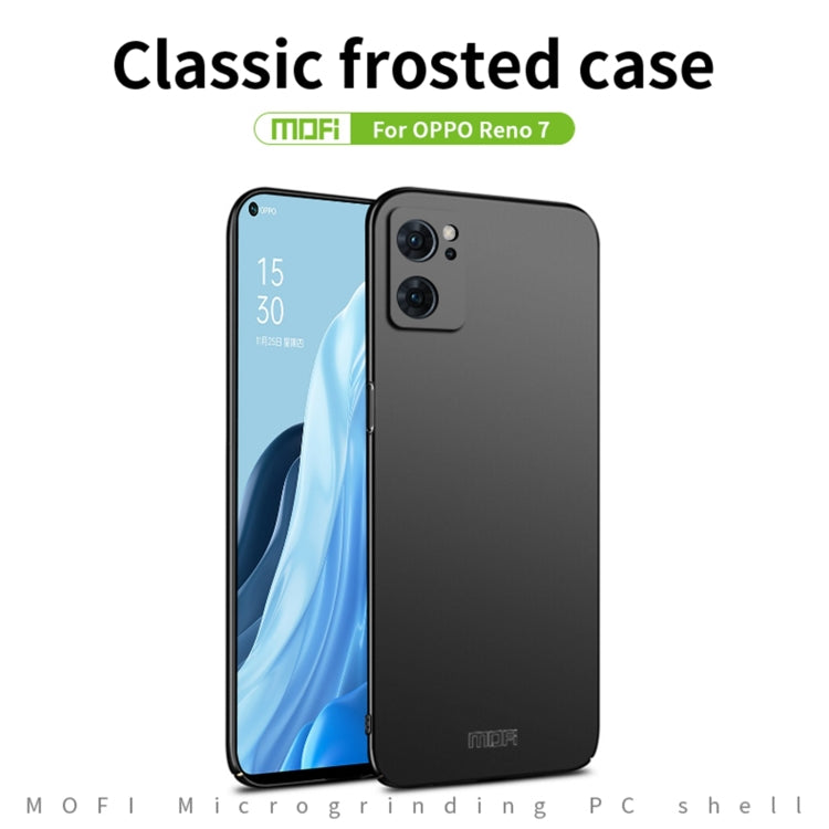 For OPPO Reno7 4G / F21 Pro 4G MOFI Frosted PC Ultra-thin Hard Case(Gold) - OPPO Cases by MOFI | Online Shopping South Africa | PMC Jewellery
