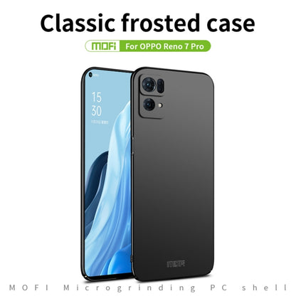 For OPPO Reno7 Pro MOFI Frosted PC Ultra-thin Hard Case(Blue) - OPPO Cases by MOFI | Online Shopping South Africa | PMC Jewellery
