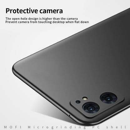 For OPPO Reno7 SE MOFI Frosted PC Ultra-thin Hard Case(Black) - OPPO Cases by MOFI | Online Shopping South Africa | PMC Jewellery