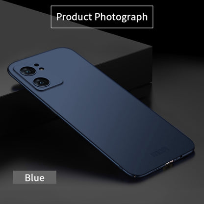 For OPPO Find X5 MOFI Frosted PC Ultra-thin Hard Case(Blue) - OPPO Cases by MOFI | Online Shopping South Africa | PMC Jewellery