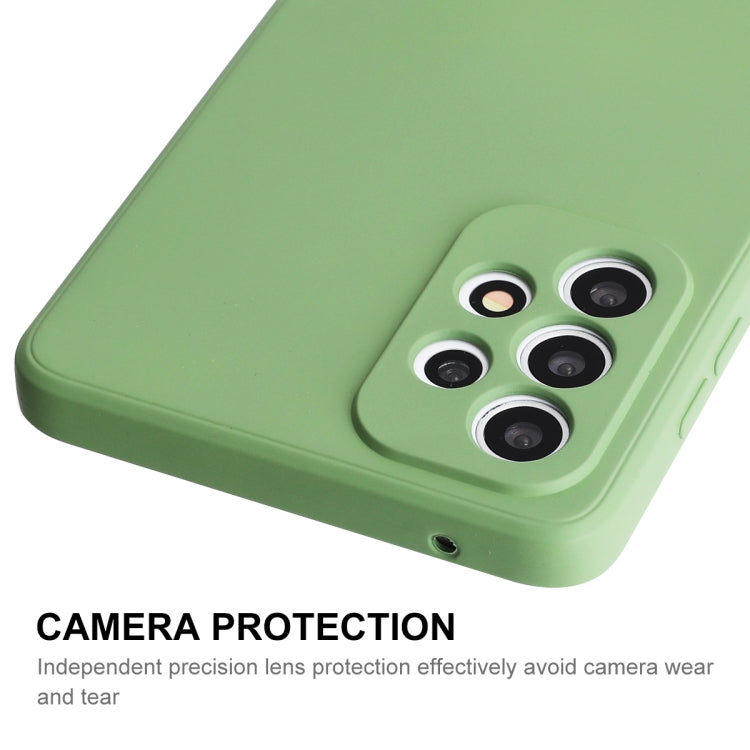 For Samsung Galaxy A73 5G ENKAY Liquid Silicone Soft Shockproof Phone Case(Dark Green) - Galaxy Phone Cases by ENKAY | Online Shopping South Africa | PMC Jewellery