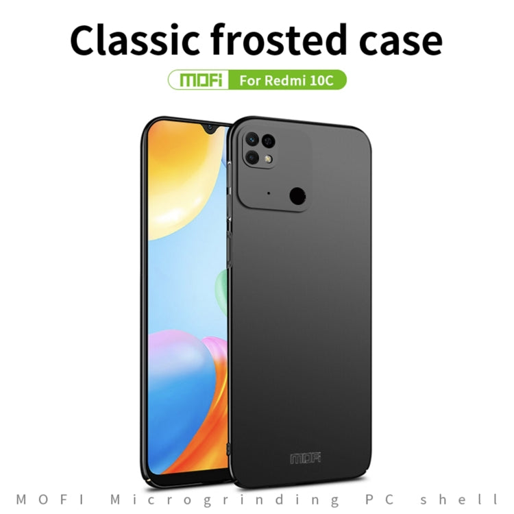 For Xiaomi Redmi 10C / Redmi 10 Power MOFI Frosted PC Ultra-thin Hard Case(Blue) - Xiaomi Cases by MOFI | Online Shopping South Africa | PMC Jewellery