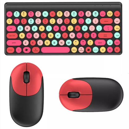 QW02 Wireless Keyboard Mouse Set(Red) - Wireless Keyboard by PMC Jewellery | Online Shopping South Africa | PMC Jewellery | Buy Now Pay Later Mobicred