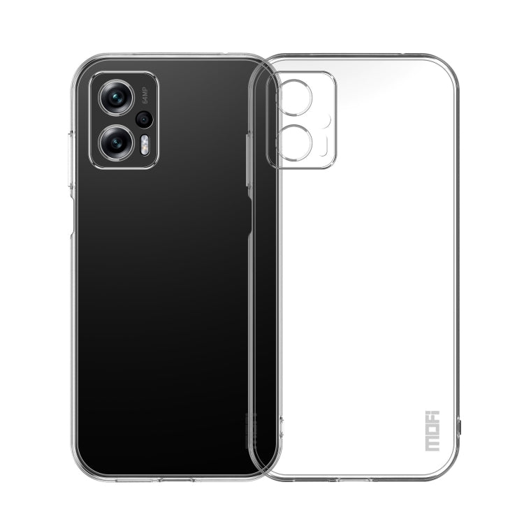 For Xiaomi Redmi Note 11T Pro 5G / Note 11T Pro+ MOFI Ming Series Ultra-thin TPU Phone Case(Transparent) - Xiaomi Cases by MOFI | Online Shopping South Africa | PMC Jewellery