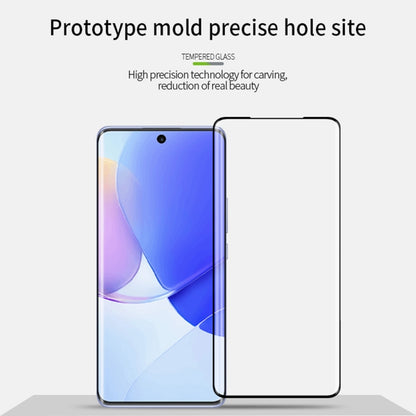 For Honor 70 Pro / 70 Pro+ MOFI 9H 3D Hot Bending Tempered Glass Film(Black) - Honor Tempered Glass by MOFI | Online Shopping South Africa | PMC Jewellery