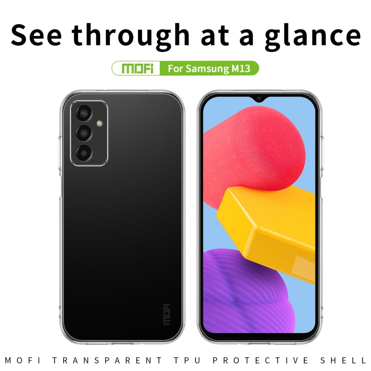 For Samsung Galaxy M13 MOFI Ming Series Ultra-thin TPU Phone Case(transparent) - Galaxy Phone Cases by MOFI | Online Shopping South Africa | PMC Jewellery