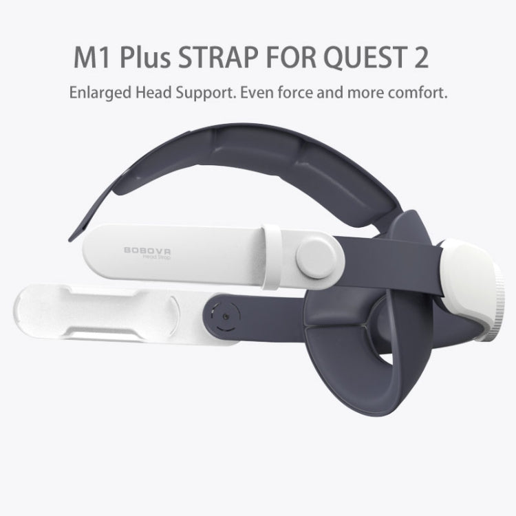 BOBOVR M1 Plus Adjustable Head Strap with PU Leather Pad for Oculus Quest 2 - VR Accessories by PMC Jewellery | Online Shopping South Africa | PMC Jewellery | Buy Now Pay Later Mobicred