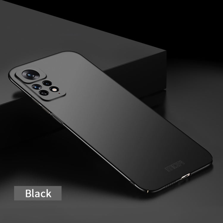 For Xiaomi Redmi Note 11E Pro MOFI Frosted PC Ultra-thin Hard Case(Black) - Xiaomi Cases by MOFI | Online Shopping South Africa | PMC Jewellery