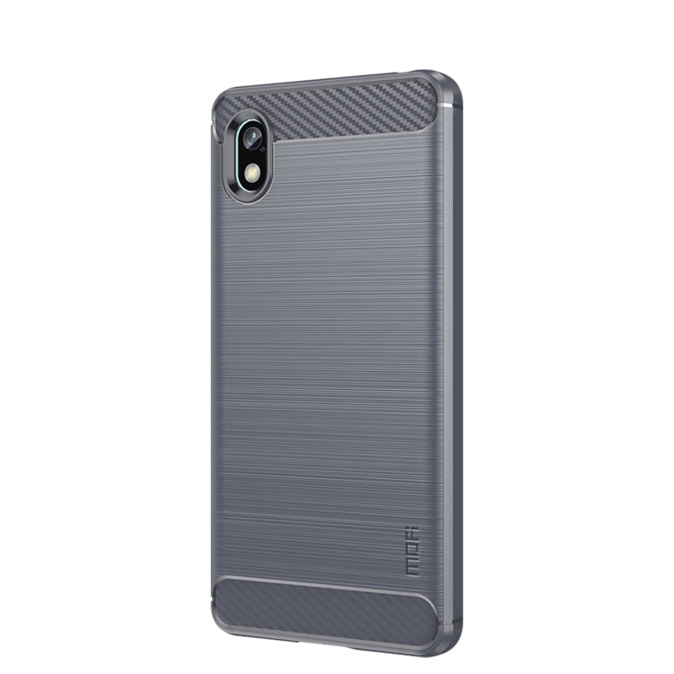 For Sony Xperia Ace 3 MOFI Gentleness Brushed Carbon Fiber Soft TPU Case(Gray) - Sony Cases by MOFI | Online Shopping South Africa | PMC Jewellery