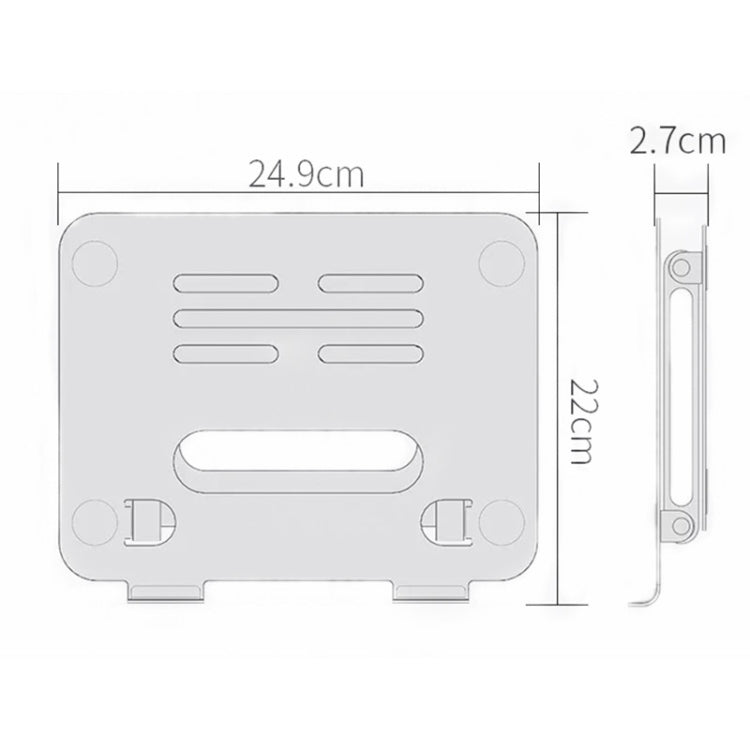 BONERUY P43P Folding Double-layer Aluminum Alloy Notebook Tablet Stand - Laptop Stand by BONERUY | Online Shopping South Africa | PMC Jewellery | Buy Now Pay Later Mobicred